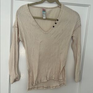 Free People FP Beach Gauze Lounge Top